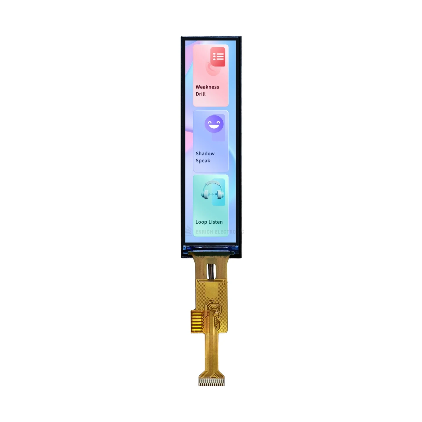 Modiwl TFT LCD 2.51 Modiwl 120x480 Cydraniad Uchel IPS LCD Arddangos SPI Modiwl Angle Gwylio Llawn LCD