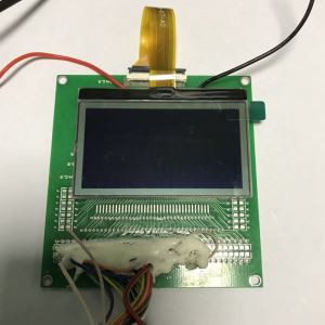 128 x 128 FSTN cadarnhaol unlliw LCD arddangos